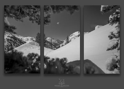 Redemption at Chads Gap - BW - Triptych