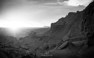Desert Freeride Silhouette - BW