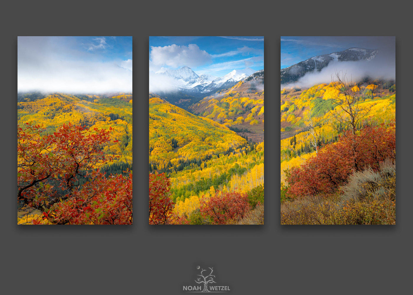 Capitol Peak Autumn - Triptych
