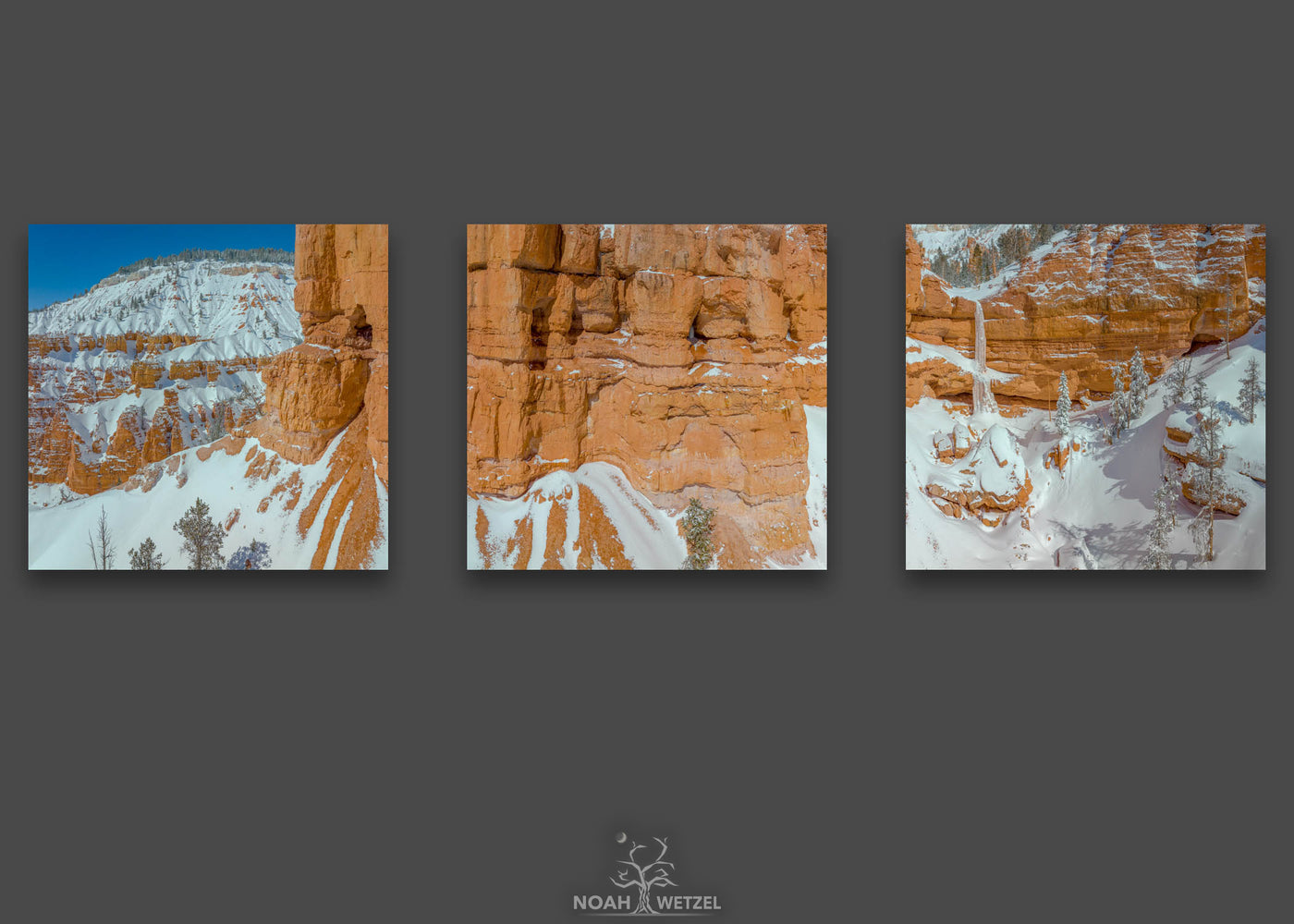 Desert Icefall - Triptych