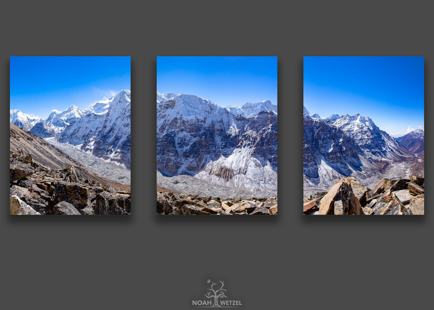 Kanchenjunga Glacier Valley I - Triptych