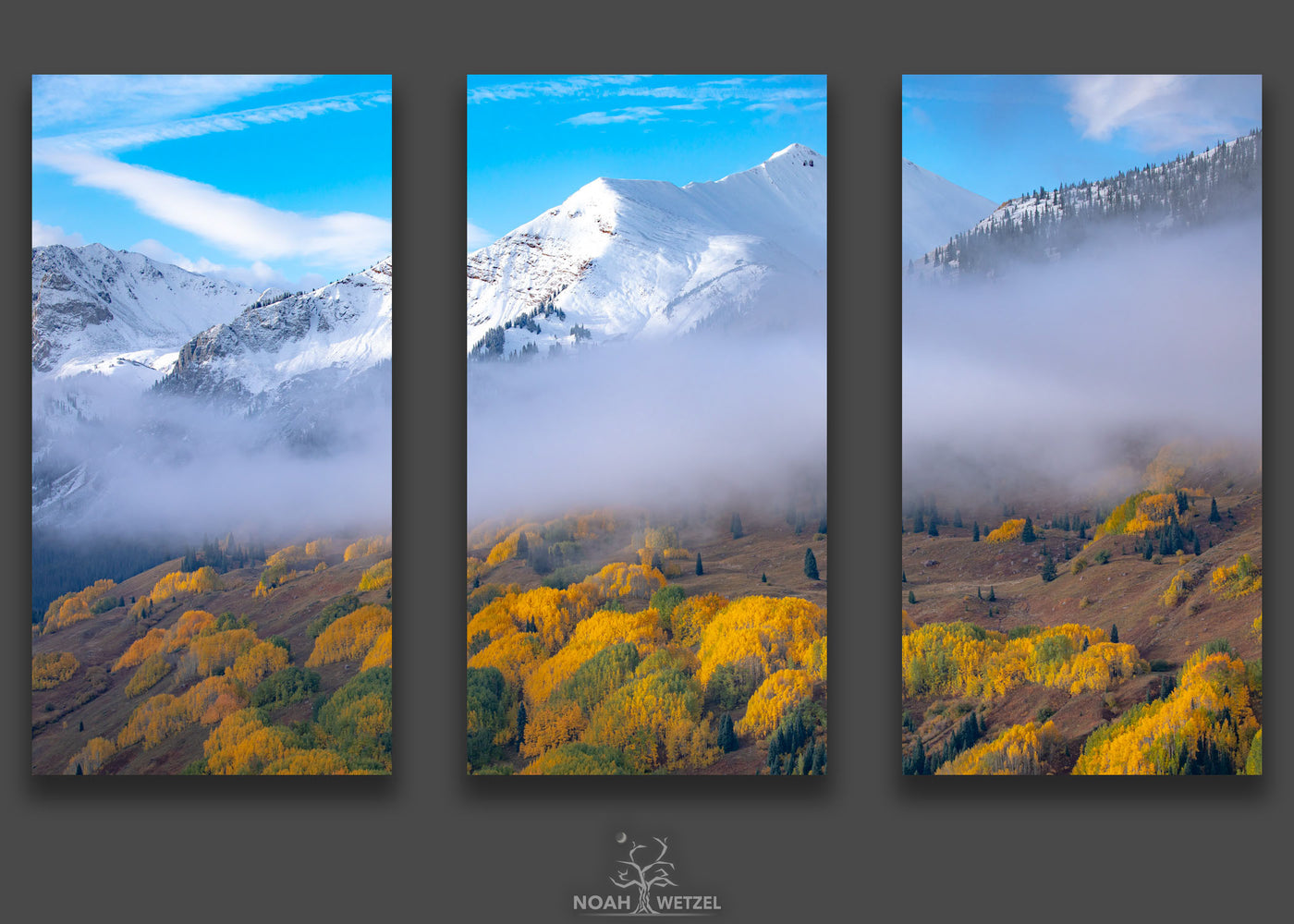 Layers of Autumn - Triptych