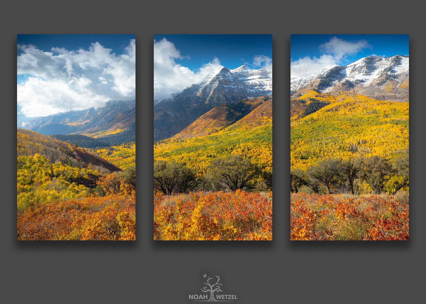 Sea of Autumn - Triptych