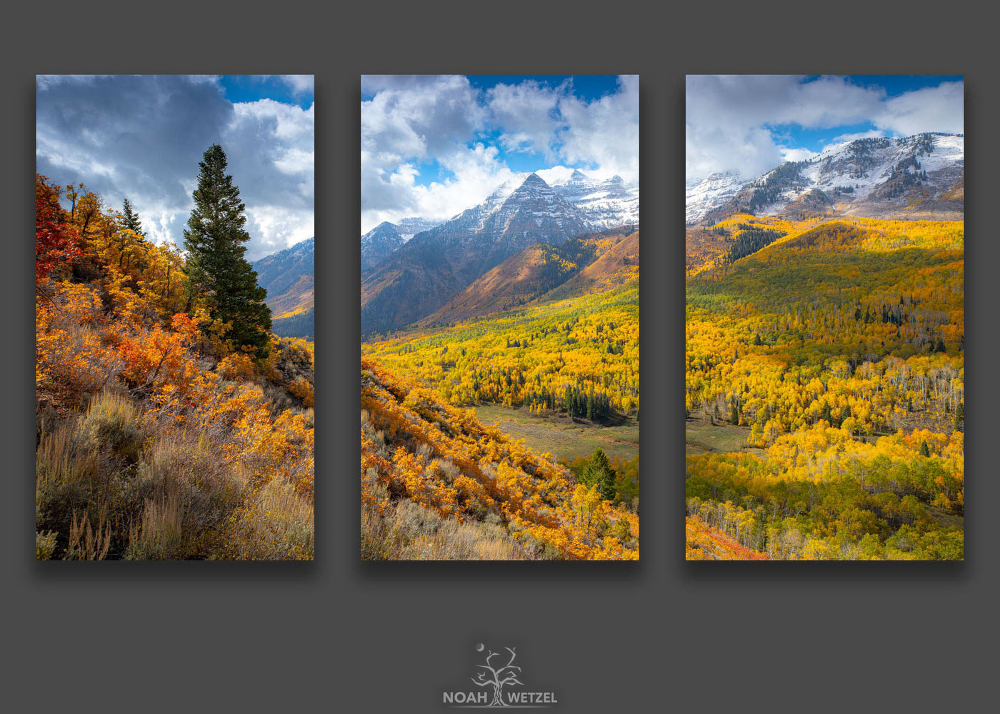 Timpanogos Autumn Grandeur - Triptych