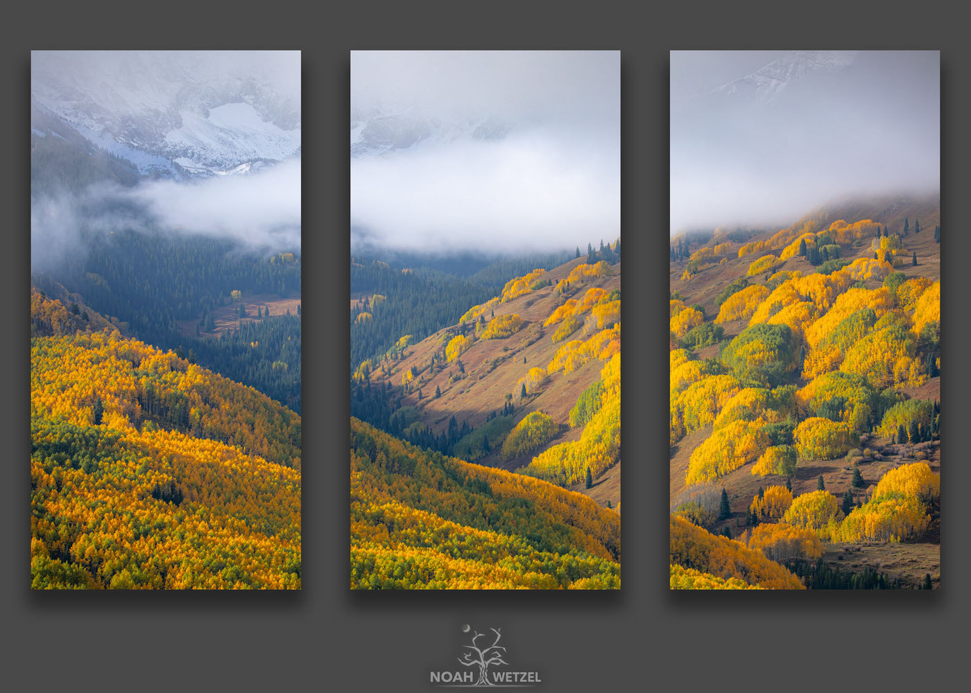Valley Between Seasons - Triptych