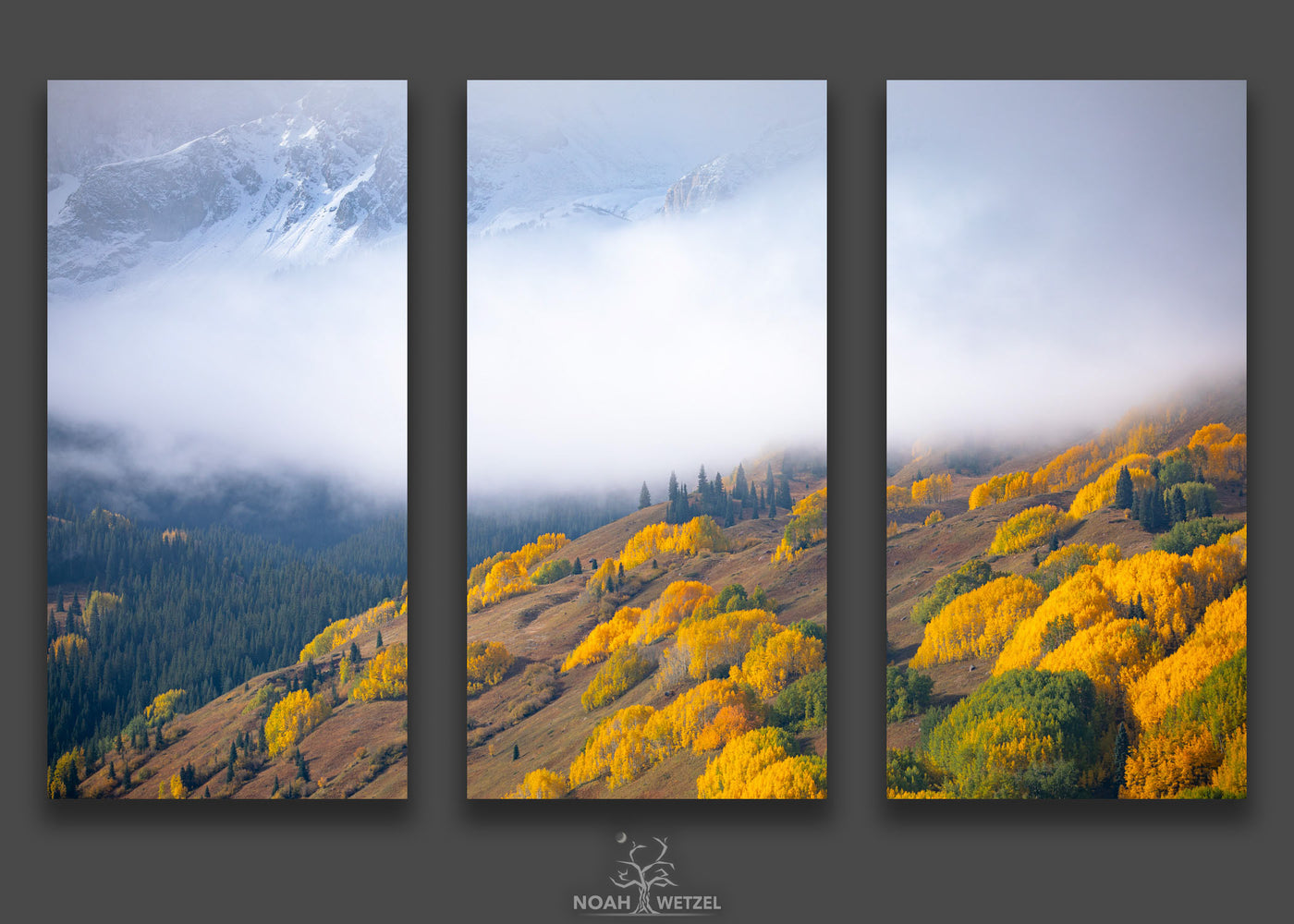 Winter's Approach - Triptych